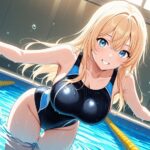 褐色コーチが金髪&緑髪爆乳競泳美女を種付け調教【4K】【FANZA専売】今夜のオカズに!!