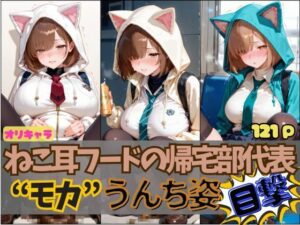 ☆オリキャラ☆【121枚】ねこ耳フードの帰宅部代表’モカ’のおもらしCG集 もうたまらんｗ