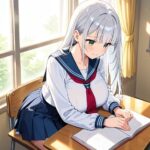 銀髪クール妹と紫髪誘惑姉がスク水姿で水泳部コーチと秘密交配【4K】 おすすめ作品!!