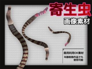寄生虫の画像素材〜商用OK著作権フリー〜3D画像素材シリーズこんなの射精不可避w