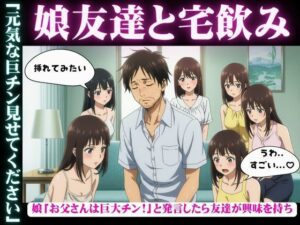 娘の女子大生友達と宅飲み「お父さんのおちんちん大きいんだよ!」と娘が発言すると・・・乱交騒ぎに・・・ こんなの射精不可避w
