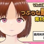 【Vroid素材】瞳(つぶらな雰囲気)素材画像〜商用成人利用OKの著作権フリー おすすめ作品!!