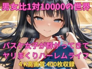 男女比1対10000の世界 バスケ女子とセックスし放題でちんぽが乾く暇もないヤリ放題ハーレムライフ!! こんなの射精不可避w