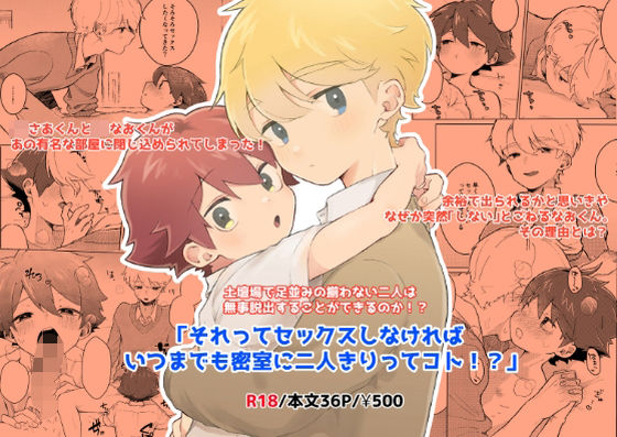 それってセックスしなければいつまでも密室に二人きりってコト！？ もうたまらんｗ