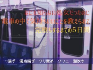 なにも知らない処女だったのに電車の中で気持ちいいことを教えられて完堕ちするまでの5日間 もうたまらんw
