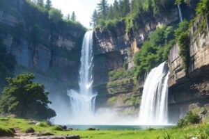 滝  背景素材 こんなの射精不可避w