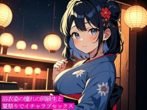 浴衣姿の憧れの同級生と夏祭りでイチャラブセックス 今夜のオカズに！！