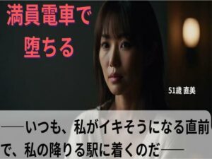 【シニア恋愛】「満員電車で堕ちる」〜いつも、私がイキそうになる直前で、私の降りる駅に着く〜51歳 直美【官能朗読】 もうたまらんw