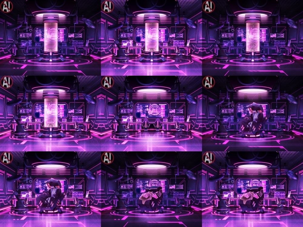 SF/サイバー風背景7点+差分+小物 合計31点のおまとめパックです。 エロすぎるやろ...