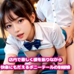 ミニスカウェイトレス 生ハメ顔射で店内性交 もうたまらんw