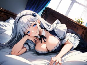 甘やかしすぎな爆乳メイドの密着癒やし性活…とろとろ耳舐め手コキで蕩けるおまんこ生えっち こんなの射精不可避w