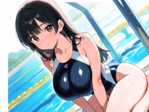 水泳部女子拘束快楽堕ち 巨乳Xスク水X黒髪 エロすぎるやろ...