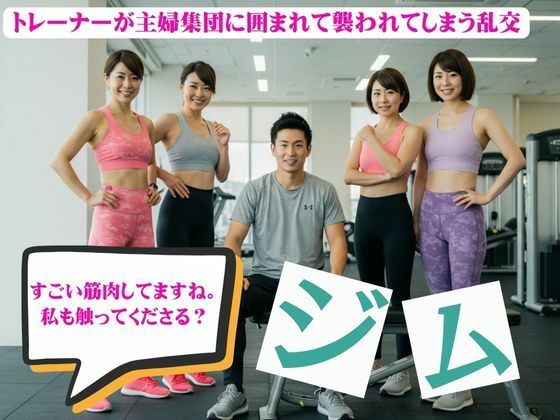 主婦とジムトレーナーの関係!主婦集団に囲まれて襲われてしまう物語 もうたまらんw