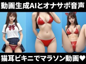 猫耳ラバービキニを着た制服アオハル女子を見ながらシコシコオナニーマラソンができる動画 エロエロSEX!!