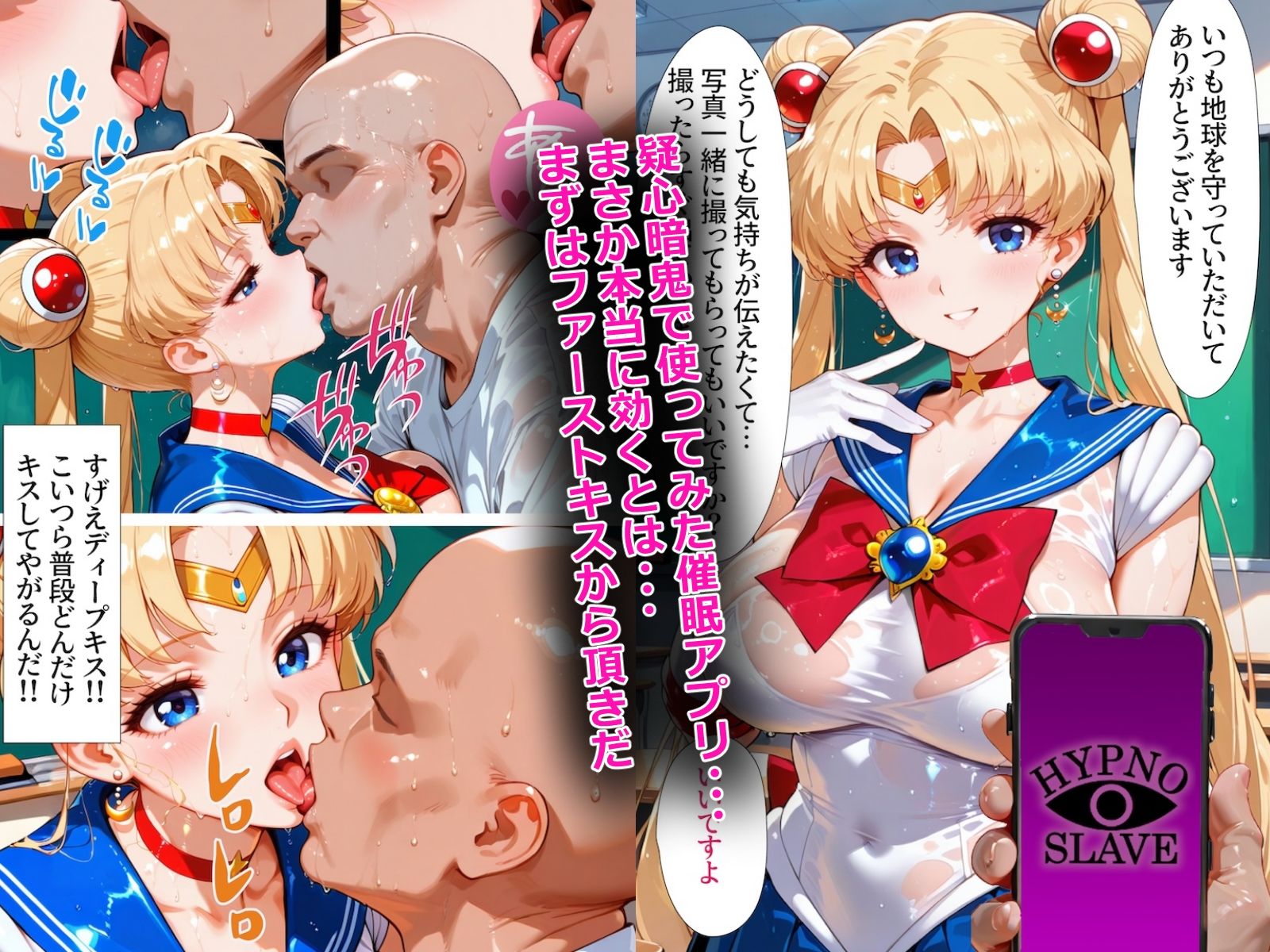 催〇アプリ開発されたカラダ抗えない快楽ボテ腹追加ver-セーラームーン編- こんなの射精不可避w