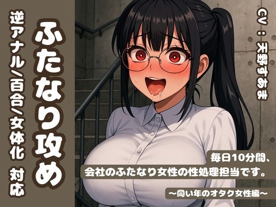 【逆アナル/百合/女体化対応】毎日10分間、会社のふたなり女性の性処理担当です。〜同い年のオタク女性編〜 もうたまらんw