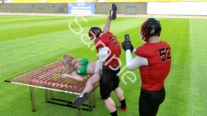 【△100】古舘友梨 陸上部の助っ人として大会に出たところ、同じスタジアムに来ていたアメフト部の男子に犯●れる Vol.009(大開脚) イキまくるwww