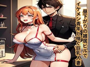 昼下がりの雑居ビルでイケメン青年と喘ぐ巨乳人妻 イキまくるｗｗｗ