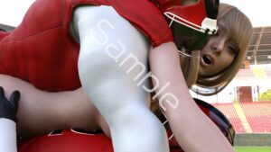 【△100】古舘友梨 陸上部の助っ人として大会に出たところ、同じスタジアムに来ていたアメフト部の男子に犯●れる Vol.008(おっぱい丸出し・3Pサンド) エロエロSEX!!