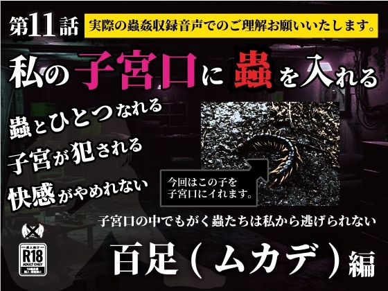 私の子宮口の中に蟲を入れる 第11話 百足(ムカデ)編 今夜のオカズに!!