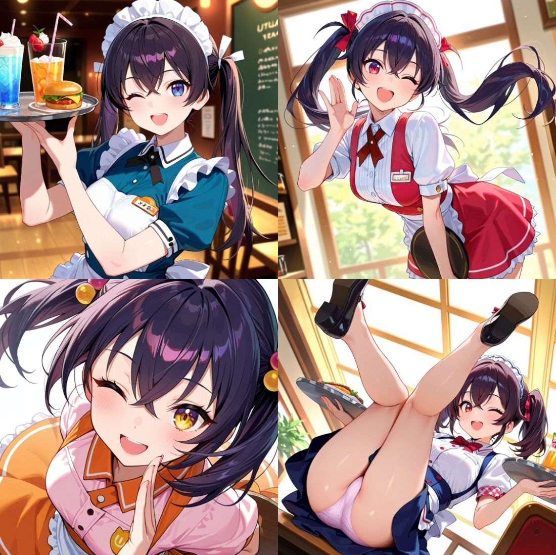 あやかちゃんのバイト姿で明るくエッチ 鬼滅www