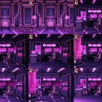 みにくる背景CG素材集『未来編』part02-Pink×Black-B イキまくるwww
