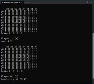 PythonでCUIとGUI両対応のリバーシをつくろう おすすめ作品!!