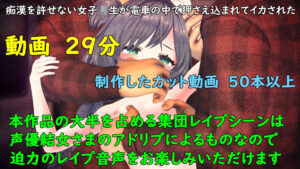 痴●を許せない女子校生が電車の中で押さえ込まれてイカされた こんなの射精不可避w