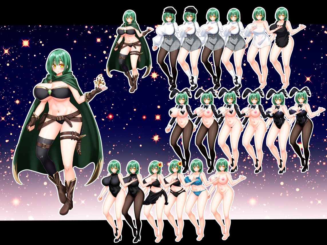 立ち絵素材集 ファンタジーキャラ こんなの射精不可避w