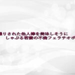 隠し撮りされた他人棒を美味しそうにしゃぶる若妻の不倫フェラチオボイス 鬼滅www