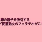 他人棒の精子を吸引するド変態熟女のフェラチオがこちら 今夜のオカズに!!
