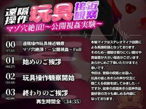 【実演収録】遠隔操作玩具接近観察☆マゾ穴絶頂!〜公開視姦〜【真園あきら/ハイレゾ音声】 こんなの射精不可避w