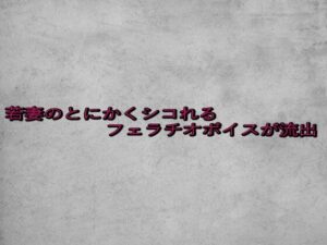 若妻のとにかくシコれるフェラチオボイスが流出 おすすめ作品!!