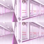 みにくる背景CG素材集『未来編』part02-Pink×White- こんなの射精不可避w