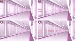 みにくる背景CG素材集『未来編』part02-Pink×White- こんなの射精不可避w